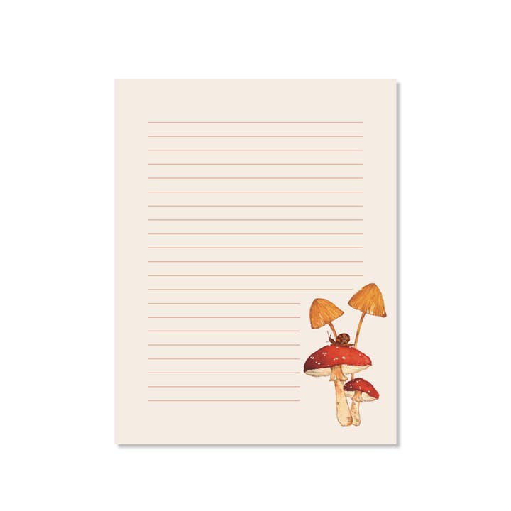 Mushroom Notepad | Mushroom Stationery | List | Pad | Jotter for wholesale by papierwinkel