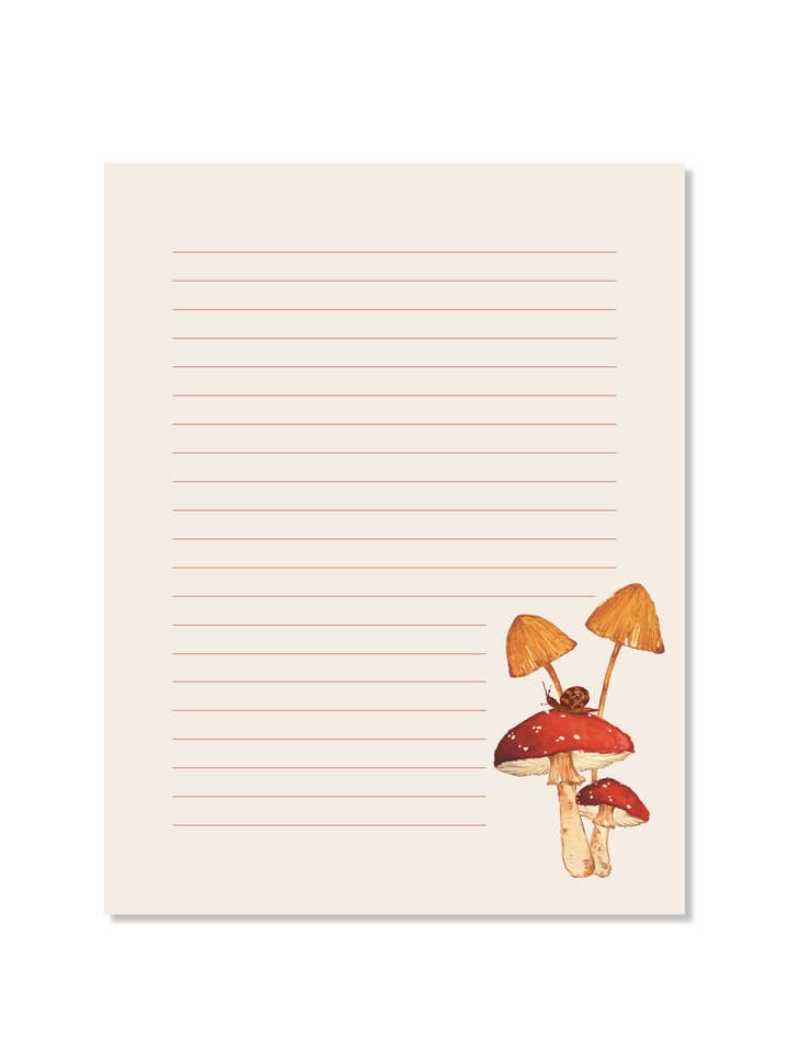 Mushroom Notepad | Mushroom Stationery | List | Pad | Jotter for wholesale by papierwinkel