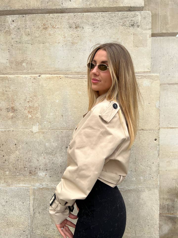 KZELL PARIS - Vente Trench – femme - Cropped trench coat (8649)