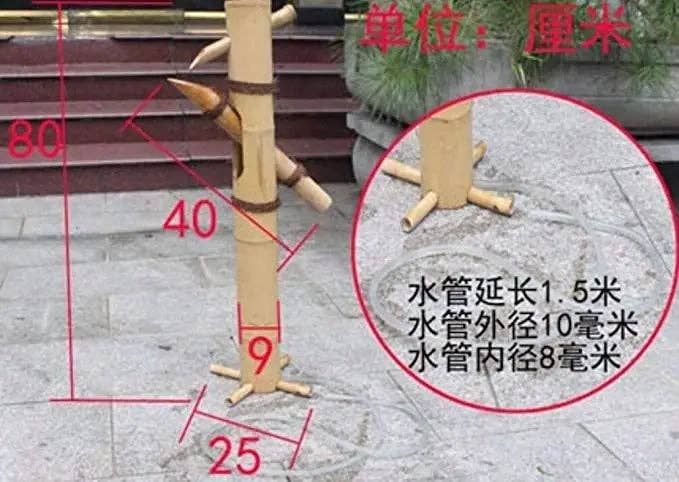 everythingbamboo - Wholesale Outdoor Ornament/Decor - Bamboo Water Feature Water Fountain 100% Handmade Garden Water Flowing Feature BWF023