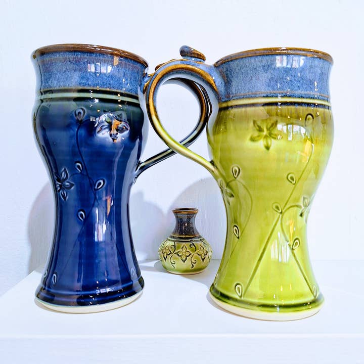 10 - 12 oz Coffee Mug Handmade Stoneware Made to Order Mugs for wholesale by Plays in Mud Pottery