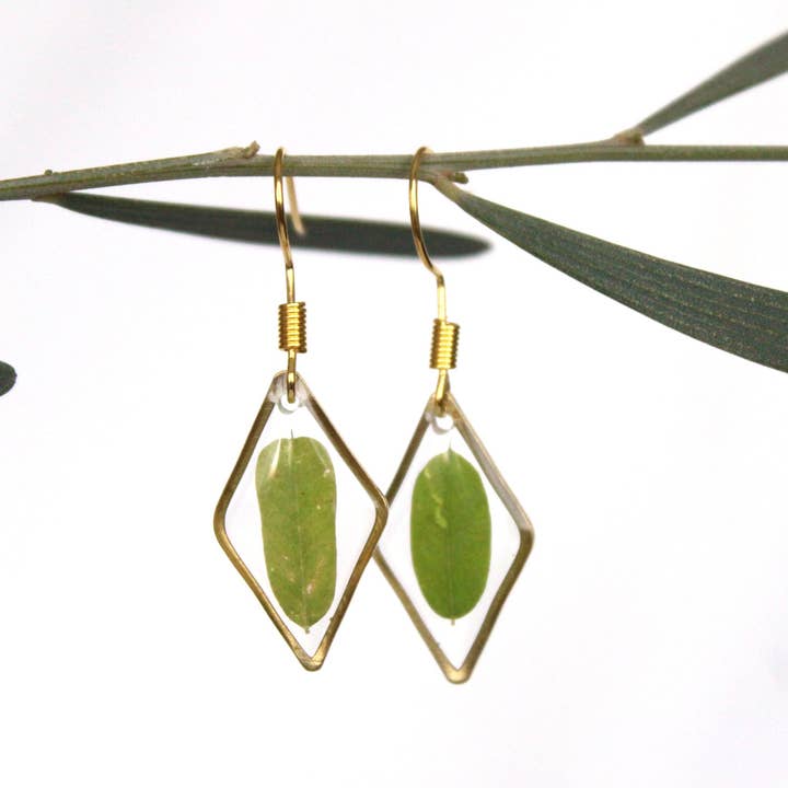 Blatt Ohrringe, klein für den Großhandel von Wild Poppy