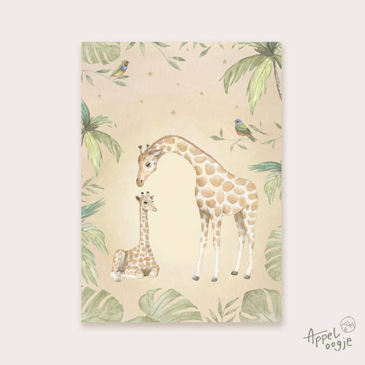 Giraffe tropicali da cartolina per la vendita all'ingrosso da parte di Appeloogje