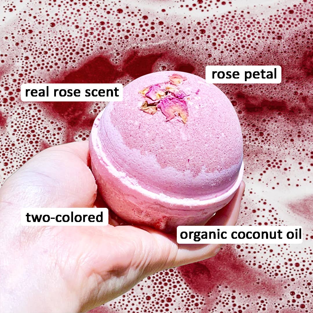 Pure Drop – wholesale Bath bomb/fizz – Wild Rose Botanic Large Bath Bomb - 8oz2