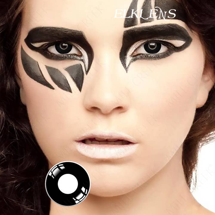 Halloween Let Us Be Mysterious Demons Ring-Black Cosplay Contact Lenses for wholesale by ELKLENS