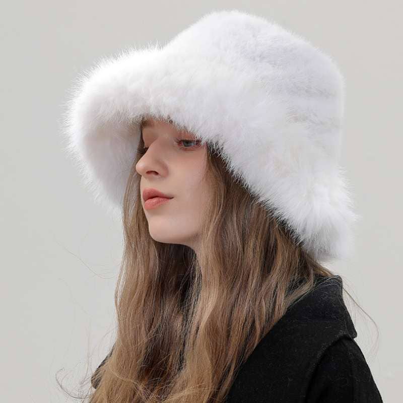 Crave by FW - Wholesale Bucket Hat - Women's - Plush Faux Fur Fluffy Bucket Hat3