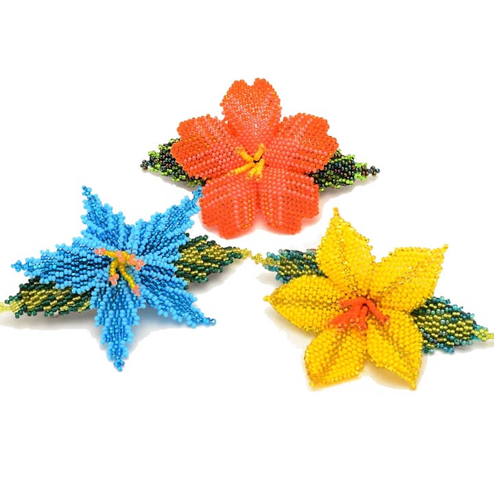 Flower Barrette - Small - Assorted Designs and Colors for wholesale by DIAMANTI DESIGNS