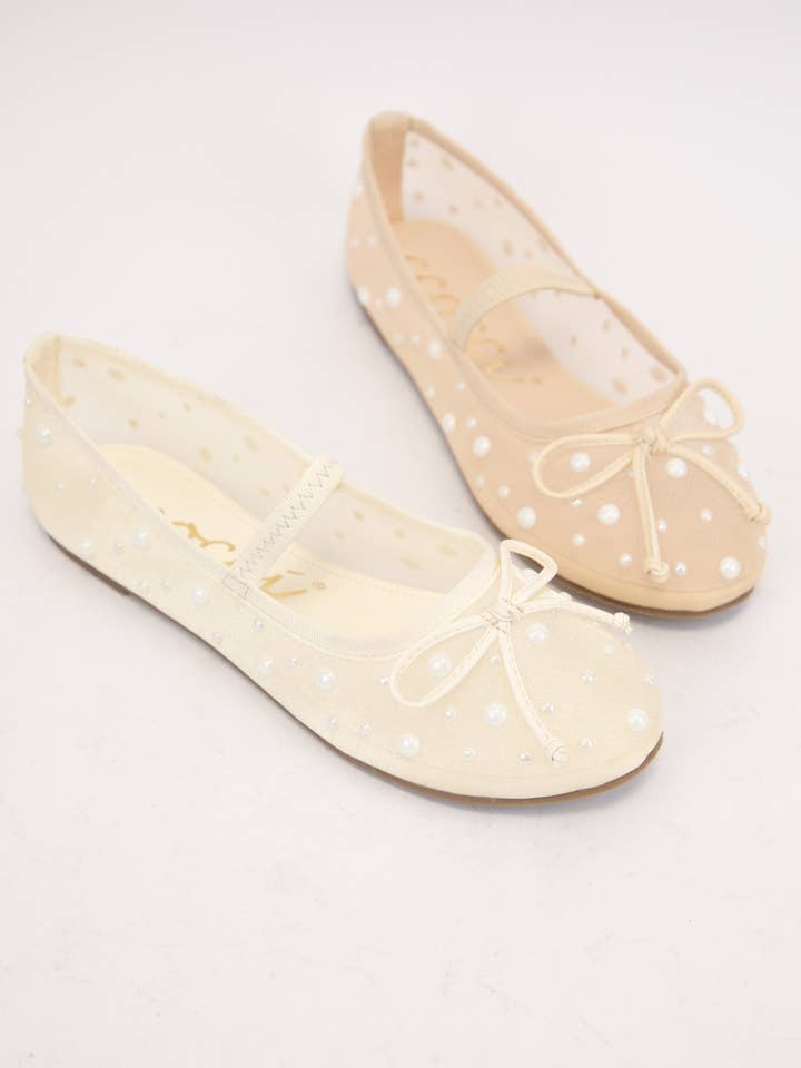 CCOCCI - Wholesale Flats - Women's - CCOCCI MINI PACK CARLY SHEER MESH WITH PEARL EMBELLISHMENT9