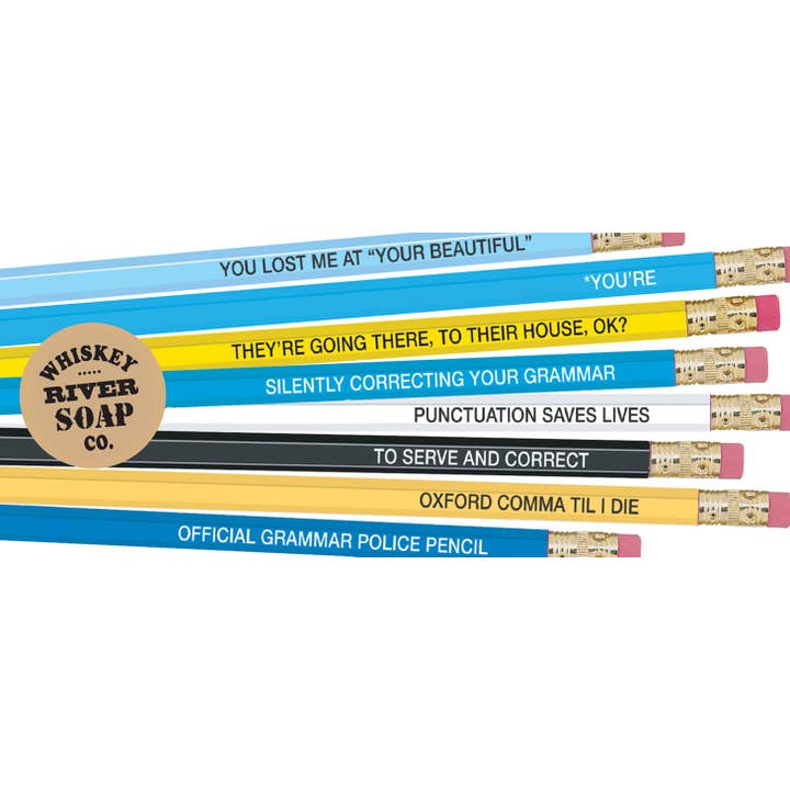 Whiskey River Soap Co. - Wholesale Pencil - Pencils for Grammar Police | Funny Pencils1