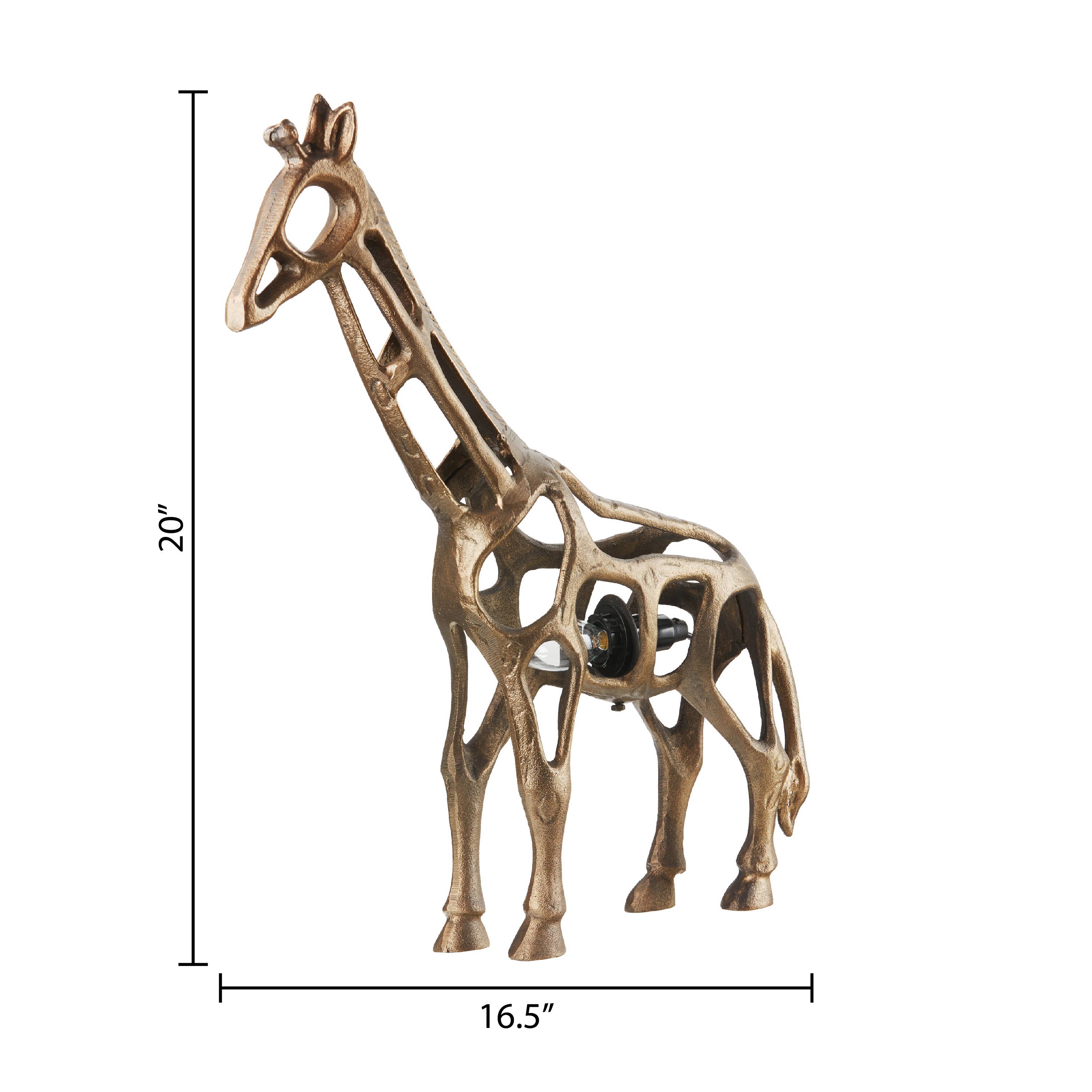 River of Goods - Wholesale Accent/Desk Lamp - 20"H Gold-Finish Giraffe Accent Lamp2