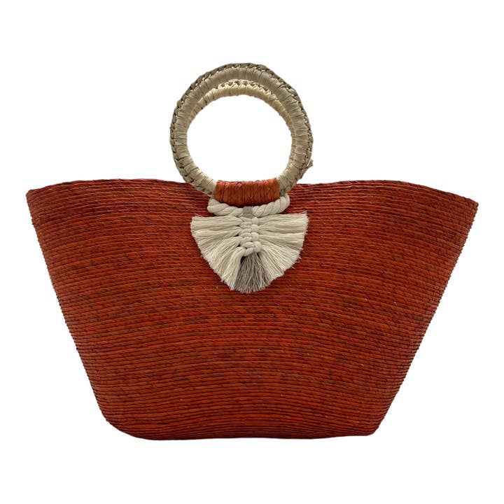 Chisme Lifestyle / Origenes - Wholesale Beach Bag - Woven Palm Beach Tote