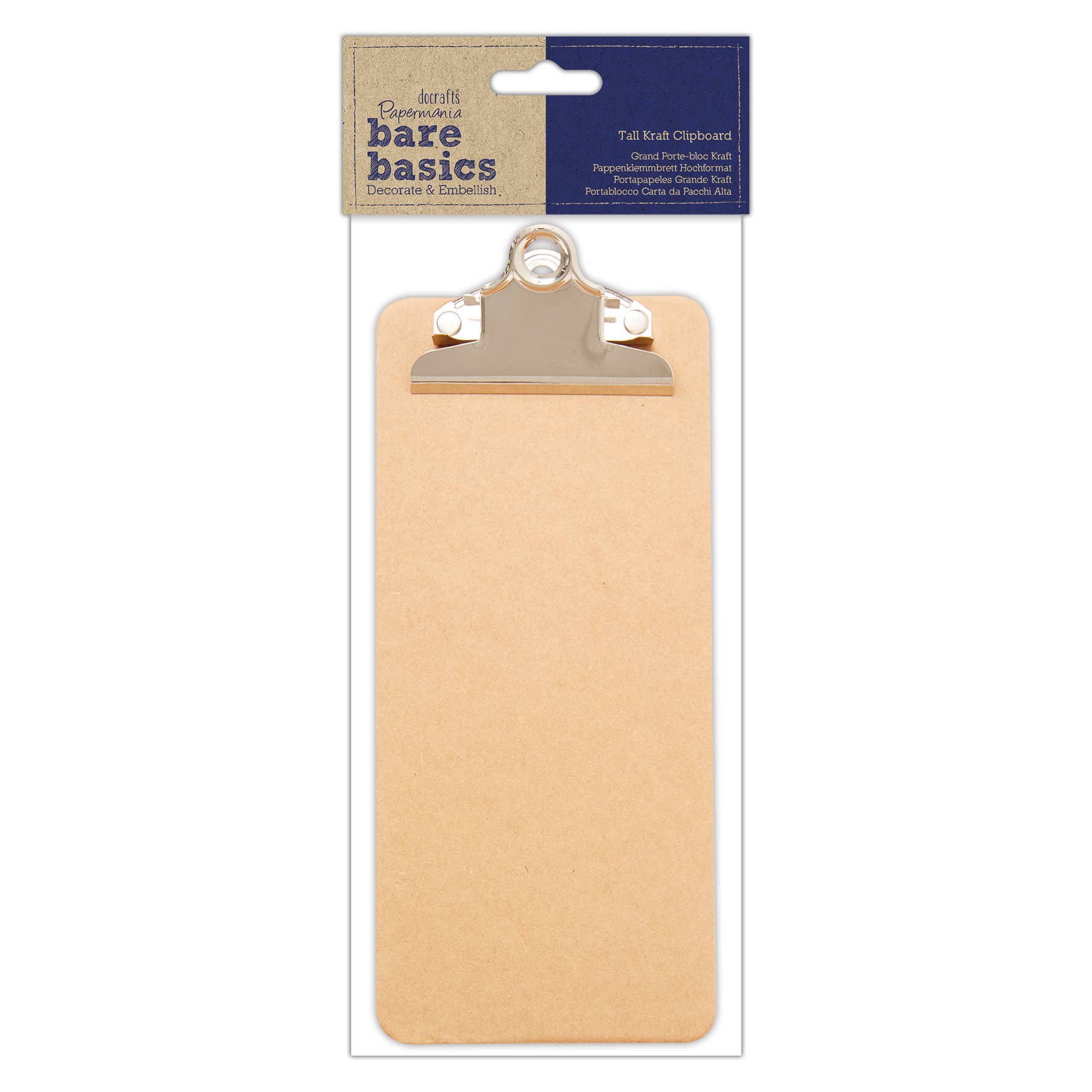 West Design Products - Wholesale Clipboard - Bare Basics - Tall Kraft Clipboard0