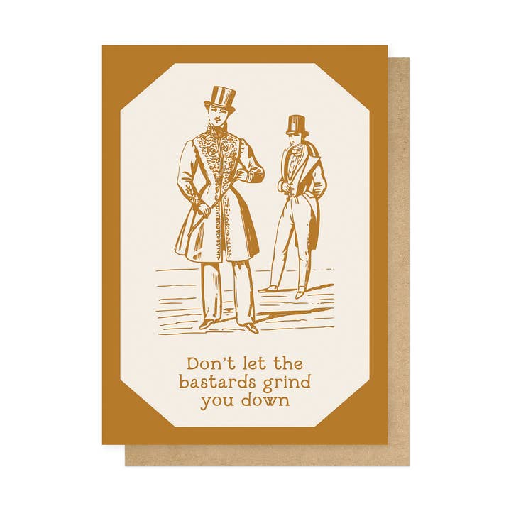 Bastards Greetings Card for wholesale by East End Prints - Greetings Cards & Postcards