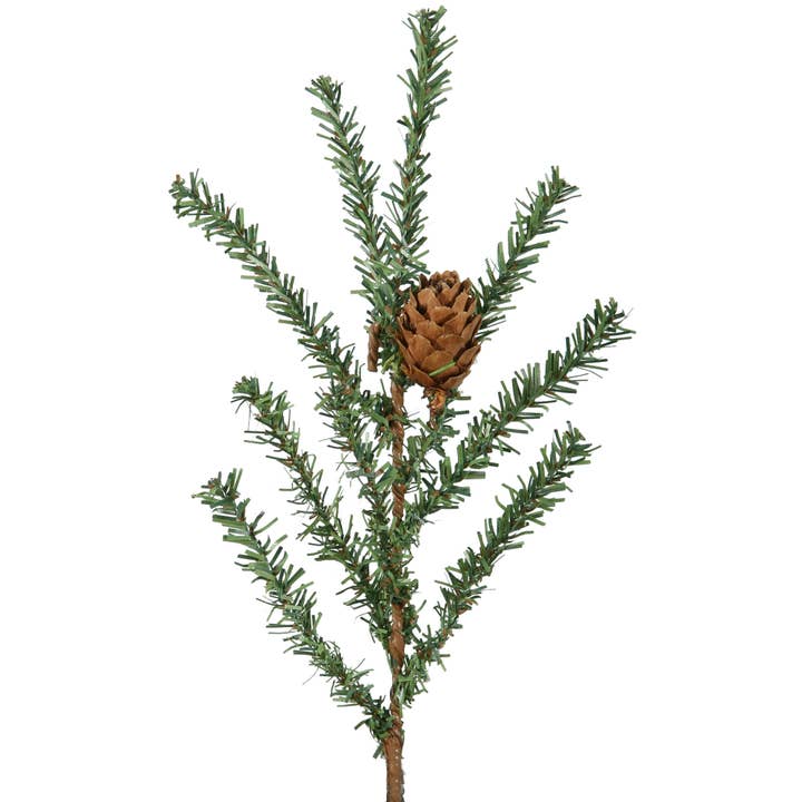 Green Vickerman 18" Carmel Pine Artificial Tree, Unlit for wholesale on Faire