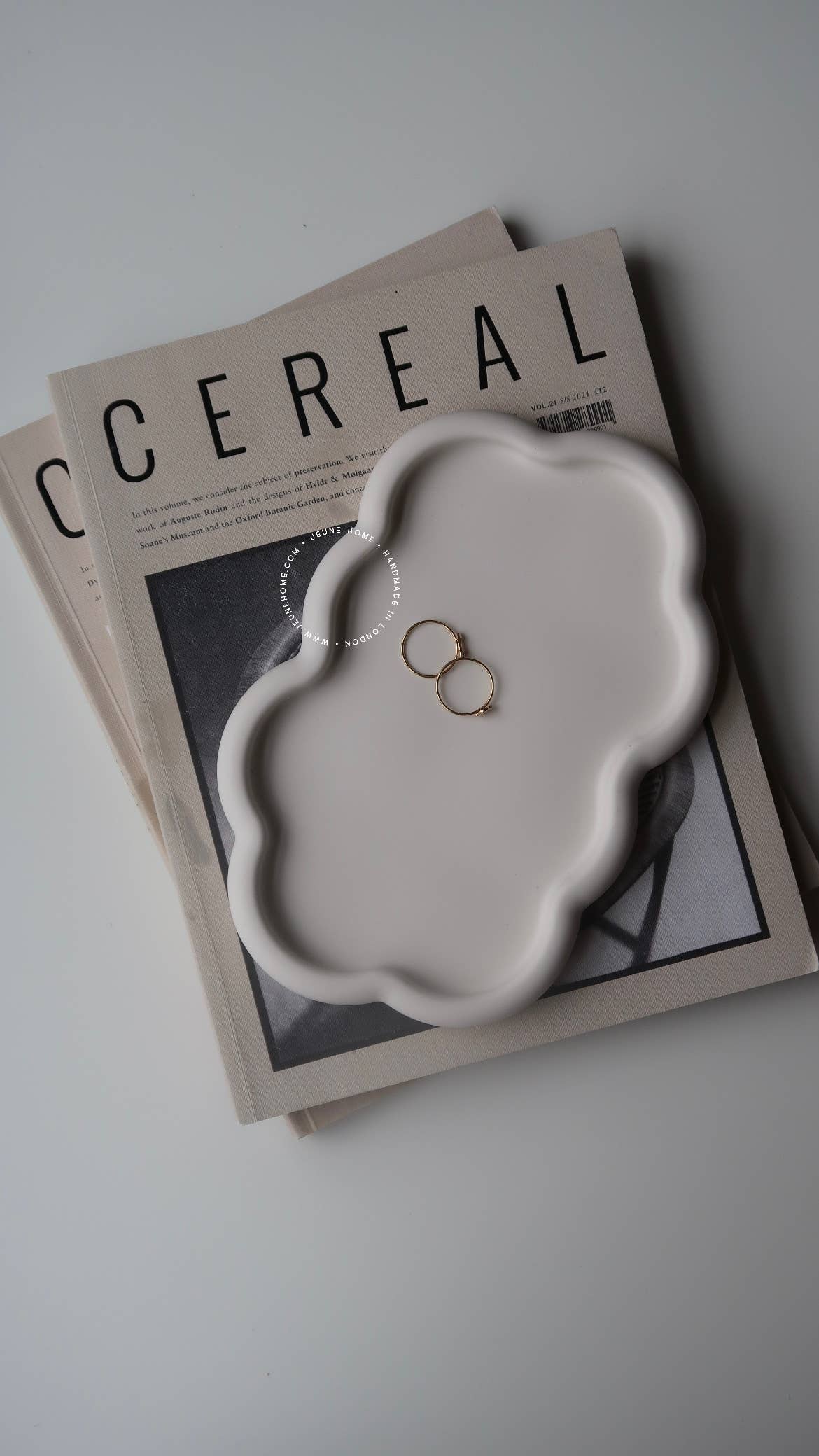 Jeune Home - Wholesale Decorative Tray - Nami - oblong wavy tray | Wavy tray | cloud tray 5