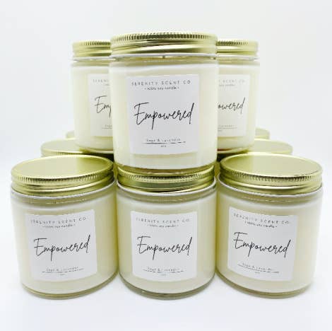 Serenity Scent Co – Engroshandel Glaslys – Brugerdefinerede 4oz Soy Stearinlys | Private3