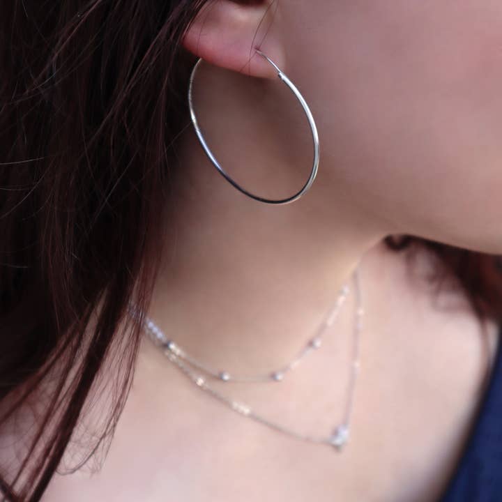 45mm Hoops for wholesale by Mariona & Co