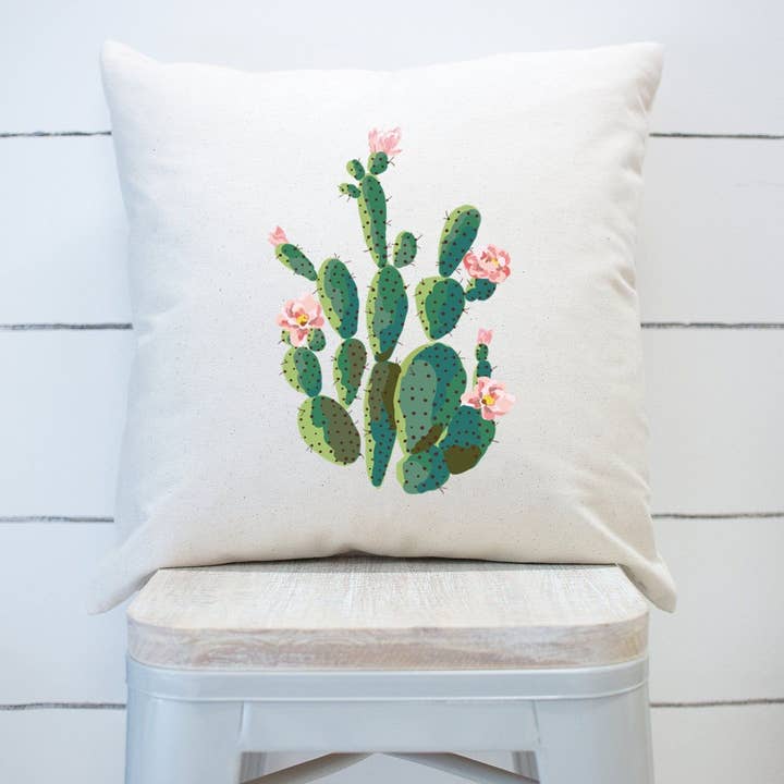 Capa de almofada de cacto Western Cactus Home Decor por atacado de Rising Tide Vintage