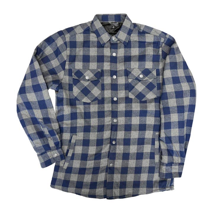 Grand Sierra - Wholesale Jacket - Men's - Men's Flannel Shirt/Jacket with Quilted Lining