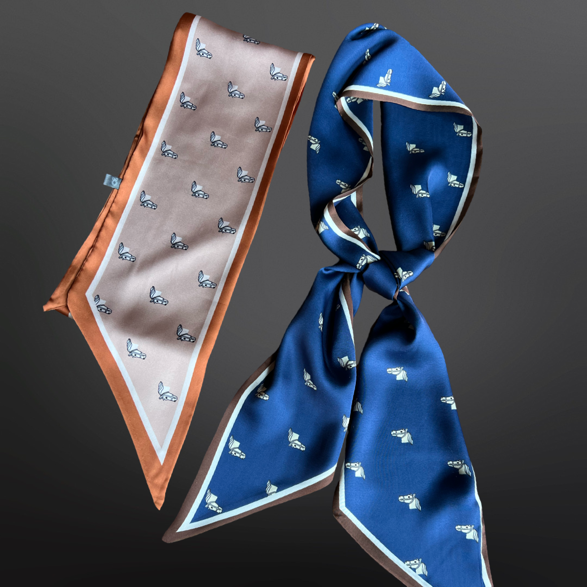 Westrian International - Vente Écharpe – femme - Foulard en satin Twilly cheval western équestre6