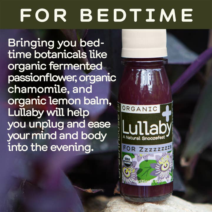 Greenhouse - Wholesale Wellness Juice/Tonic - Greenhouse Lullaby Wellness Shot for Bedtime