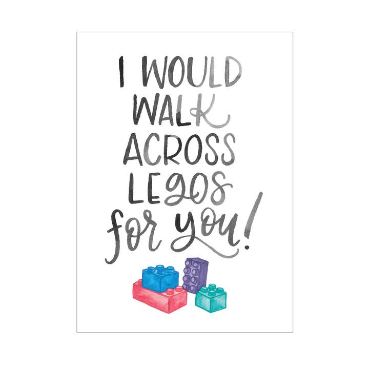 Cartão Legos por atacado de Katie Elizabeth Lettering