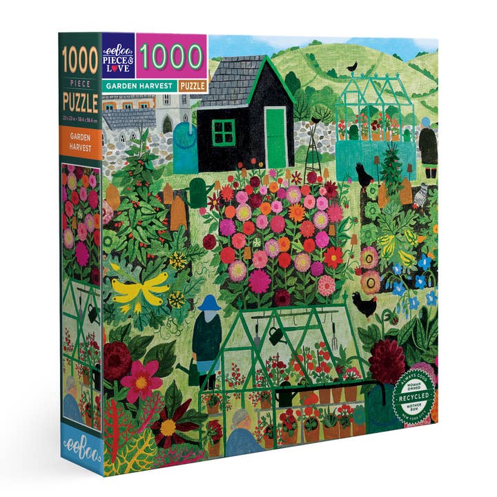 eeBoo - Wholesale Puzzle - Adult - Garden Harvest 1000 Piece Square Puzzle0