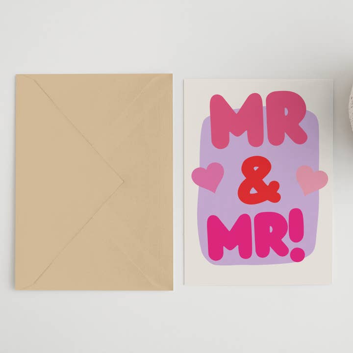 Blue Iris Designs Co - Vendita all'ingrosso Partecipazioni di nozze - Signor e Signor A6/5x7 carta