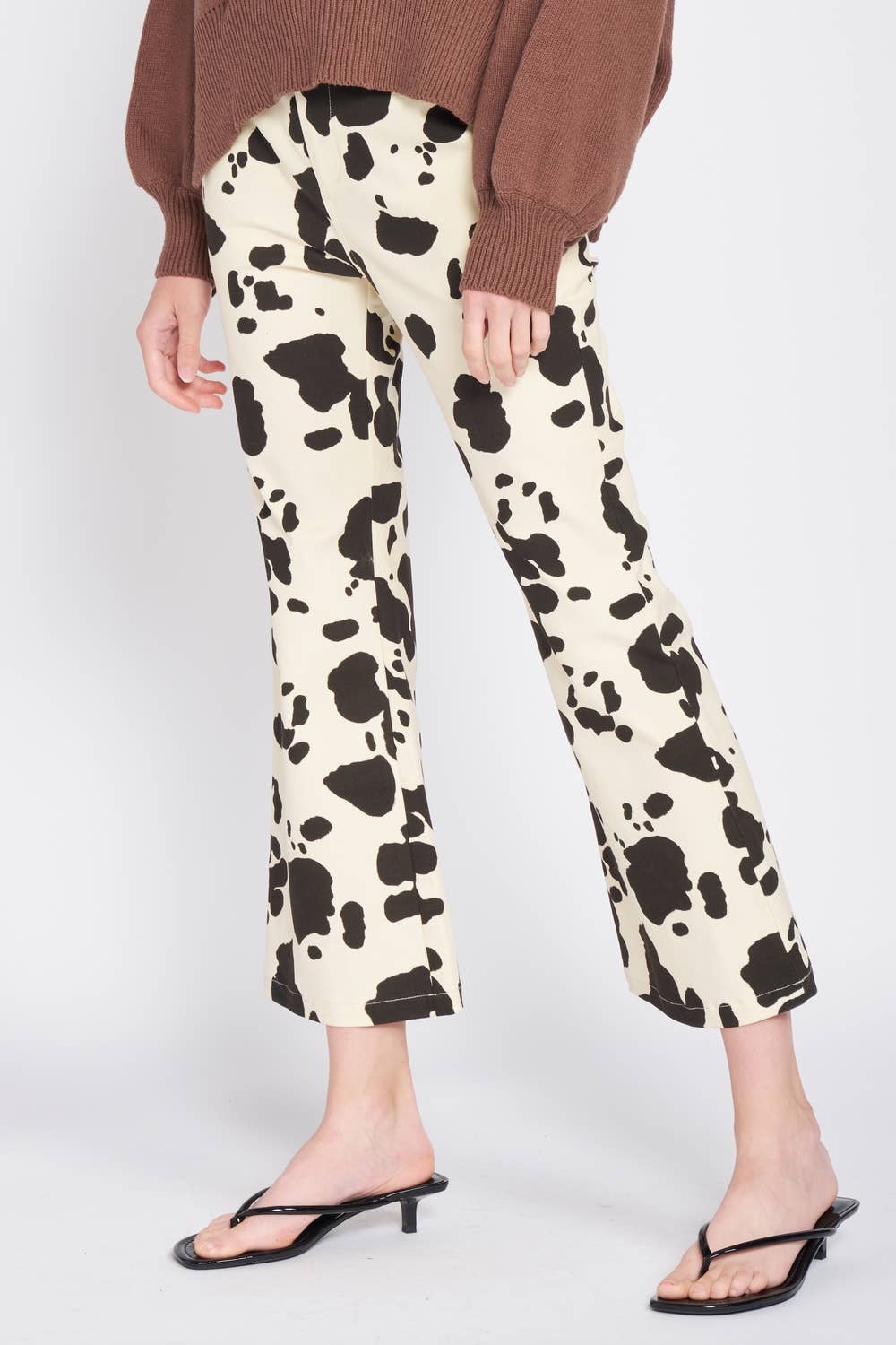 BEIGE KO HÖG MIDJA KO PRINT BYXOR för wholesale på Faire4