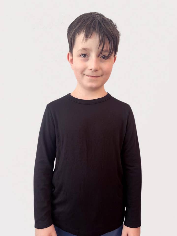 Kids Fidget-T – Long Sleeve- Black for wholesale by Comfa
