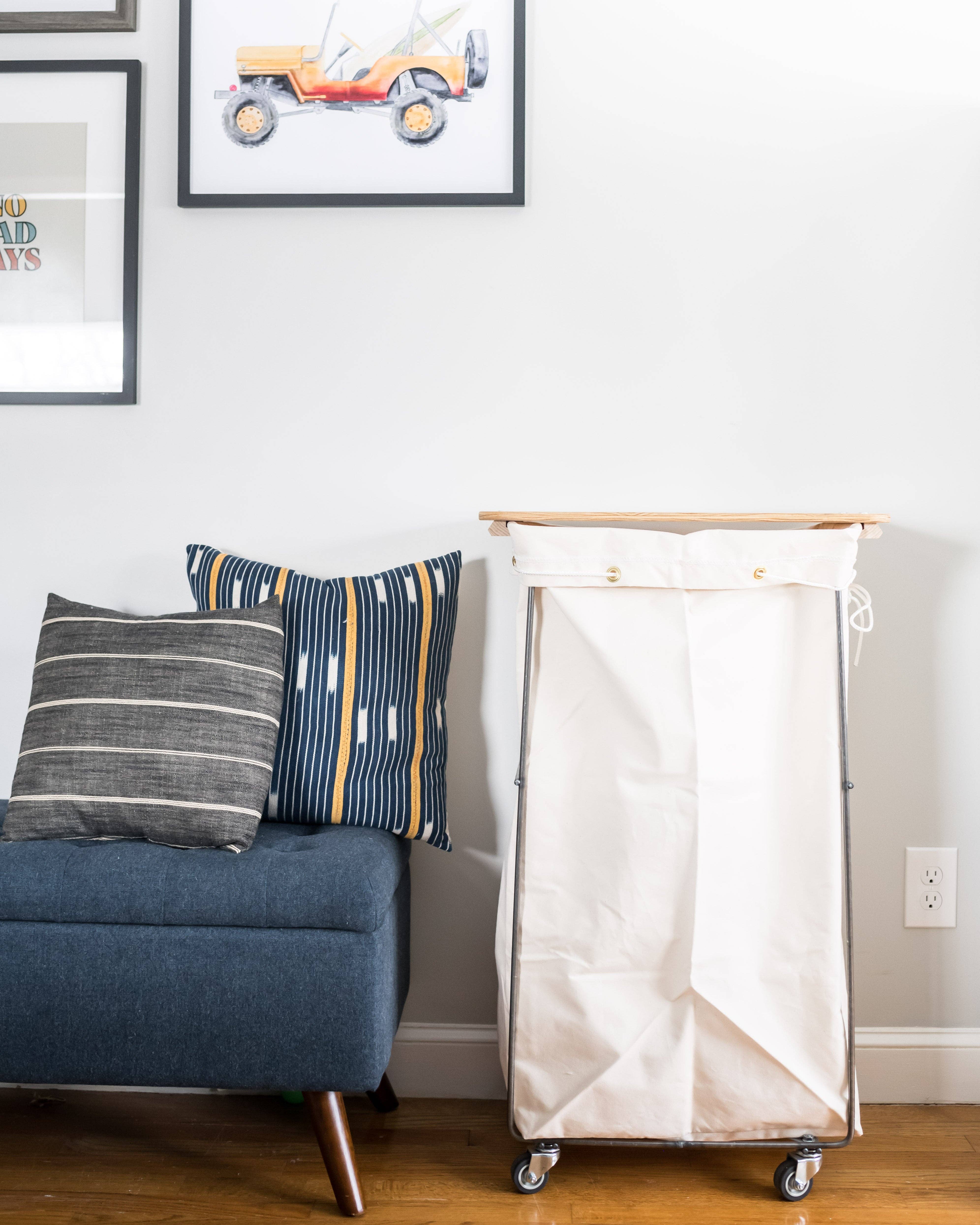 Steele Canvas Basket Corp. - Wholesale Opbergbak - Cadiehouten deksel met kleine tas2