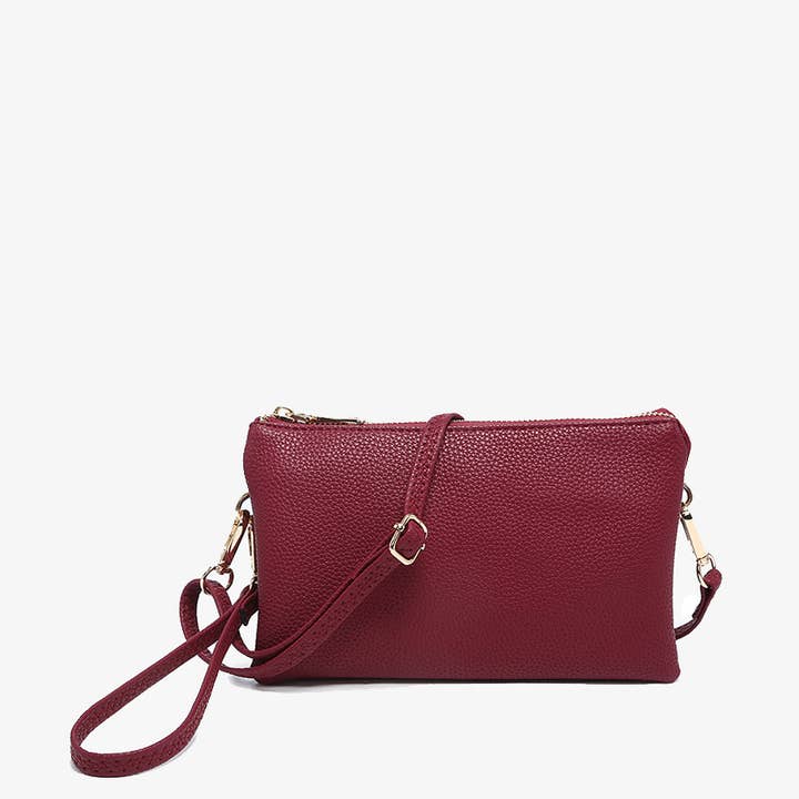 Jen & Co. - Wholesale Crossbody Bag - Women's - M013 Riley Monogrammable 3 Compartment Crossbody/Wristlet45