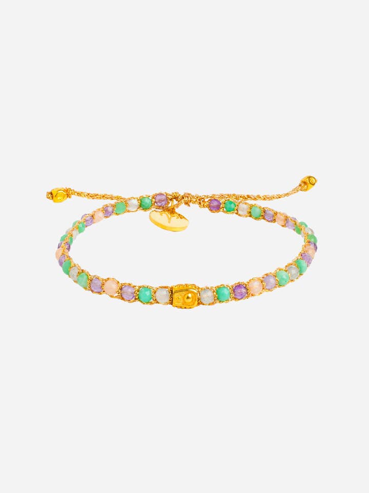 Bracelet Zodiaque Cristal Bélier | Or pour la vente par Nusands