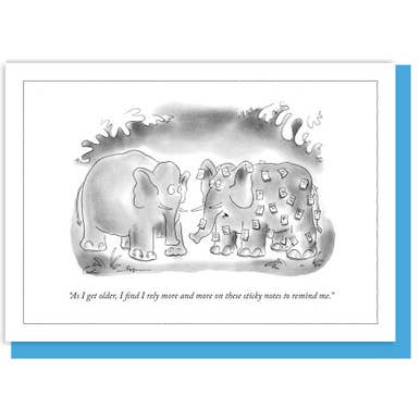 (H) STICKY NOTES - 5 x 7 NEW YORKER CARD for wholesale by Nelson Line