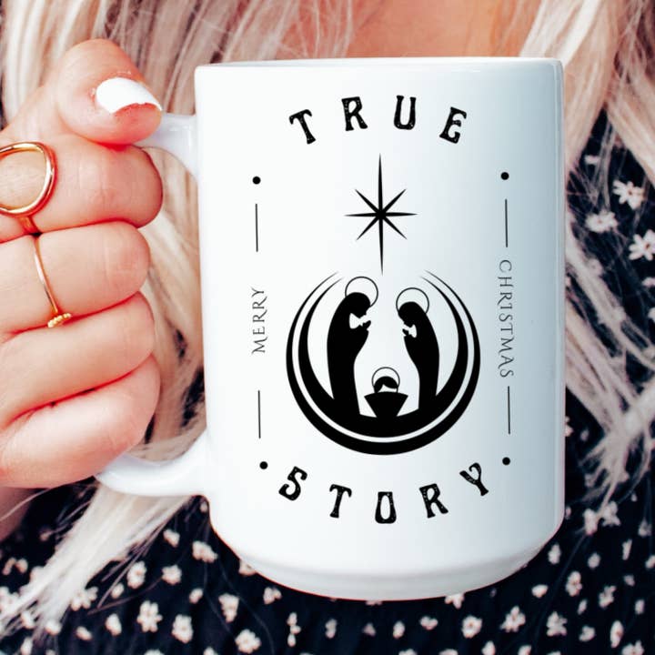 Tasse de Noël, décoration de Noël, cadeau chrétien, tasse de vacances pour la vente par Mug and Mini