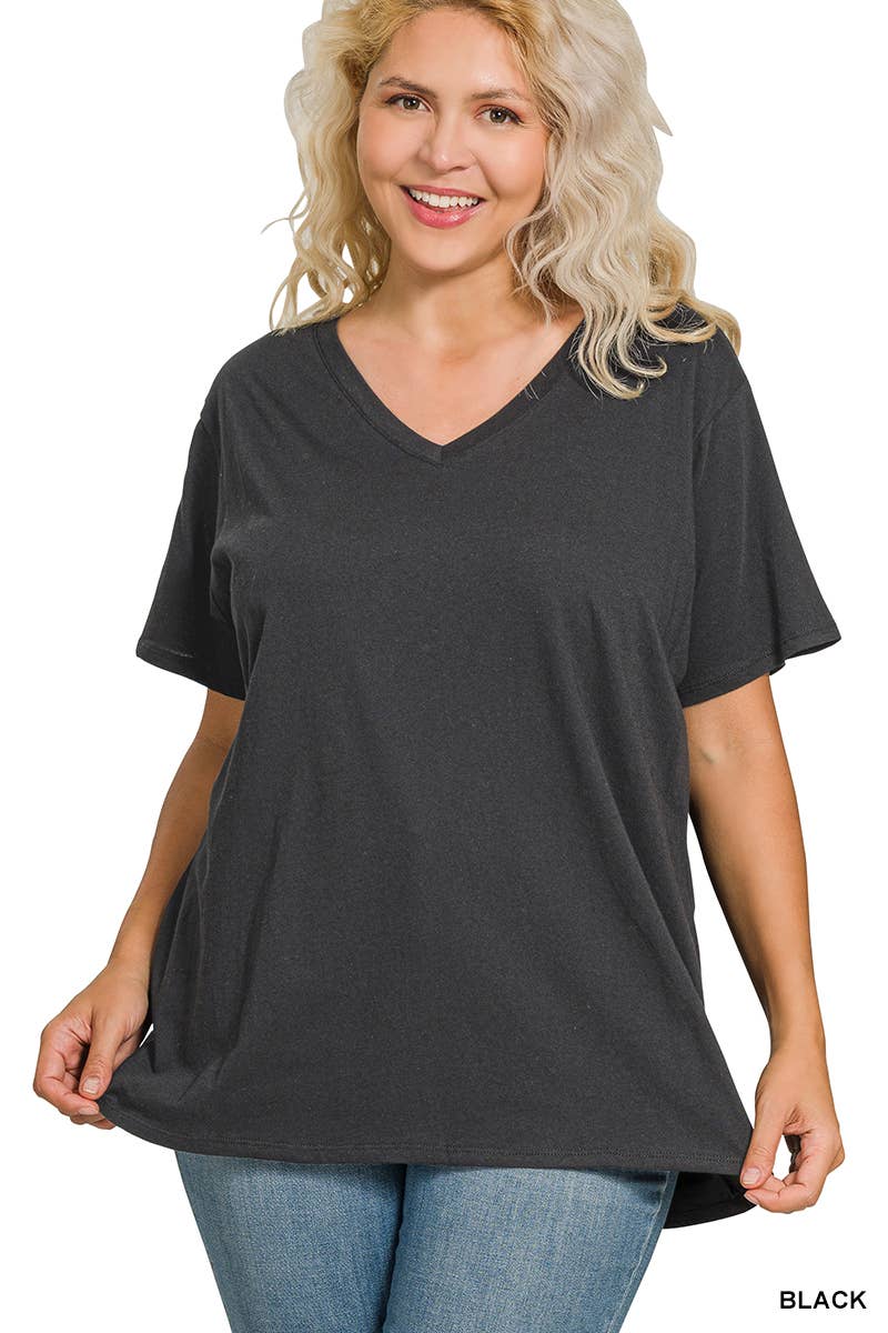 Vanilla Monkey - Venta al por mayor Túnica - Mujer - Camiseta de Novio Plus con Cuello en V0