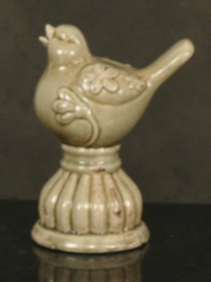 Sage Bird On Perch for wholesale by Accessories by Sherwood
