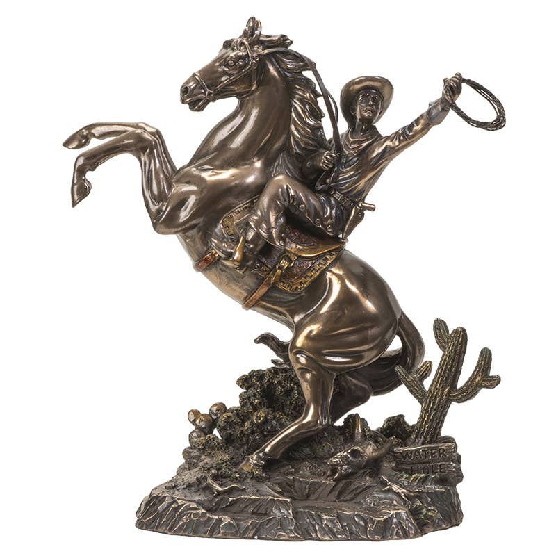 Pacific Trading - Wholesale Decorative Figurine - Cowboy on Horse0
