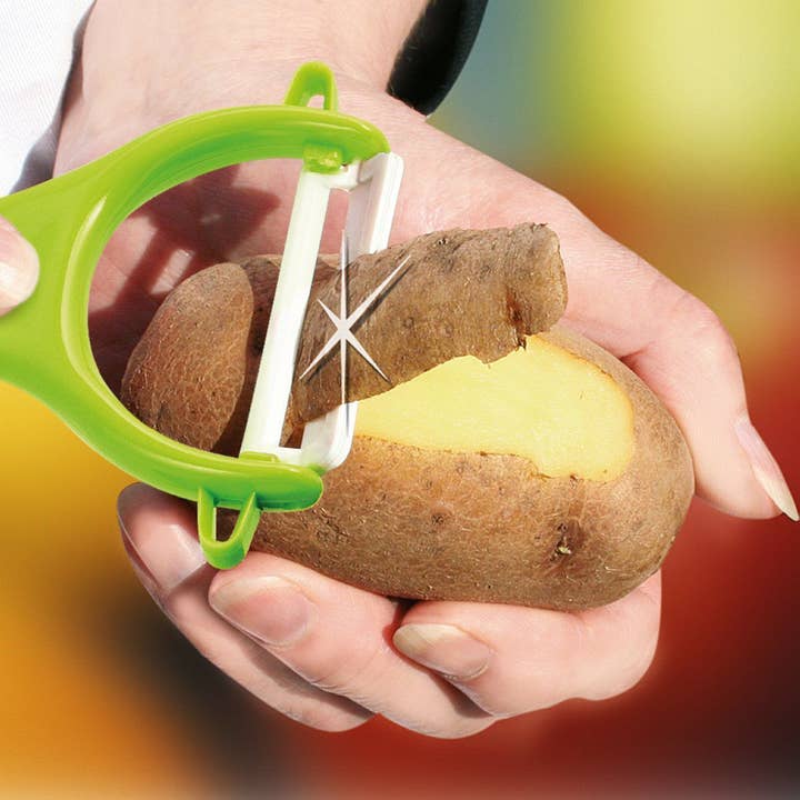 Zenker - Wholesale Peeler - Set of 2 vegetable peelers with ceramic blade, random color, 13 cm, Fackelmann Colors Edition4