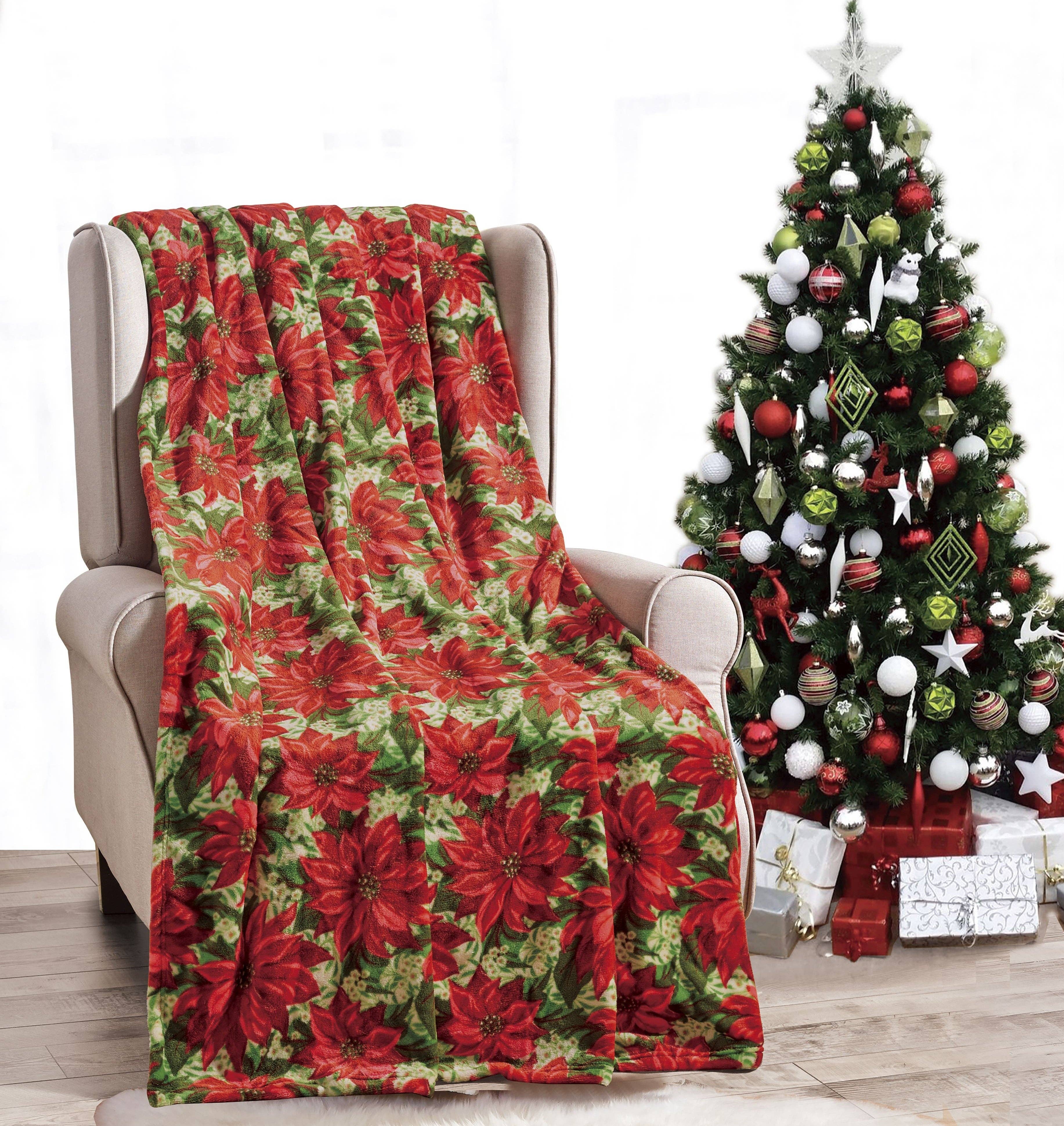 Infinite Basics - Wholesale Throw Blanket - Christmas Blanket Cozy Festive Holiday Throw Blanket 50" x 60"26