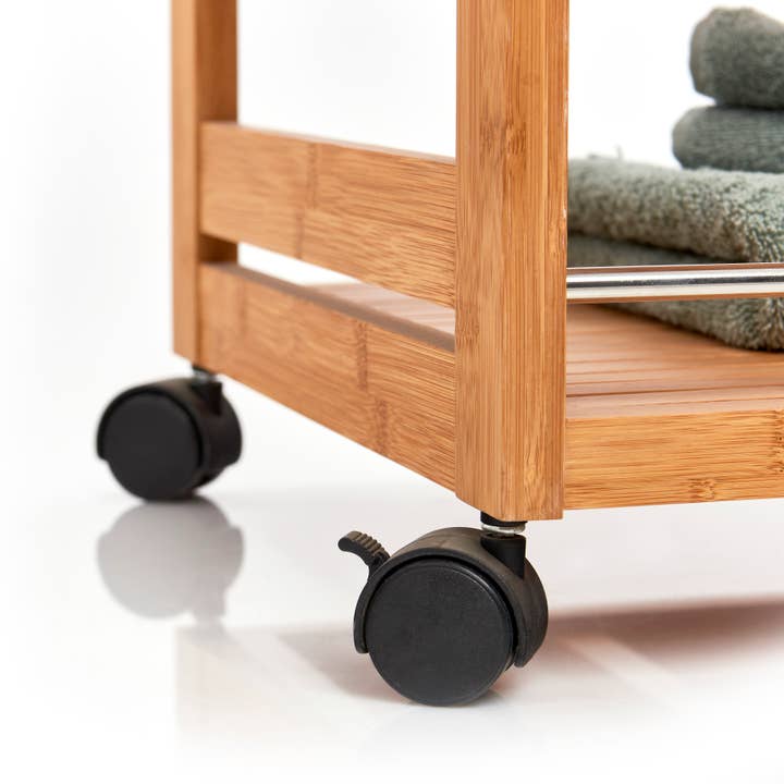 nature Trolley, bamboo/metal for wholesale on Faire1