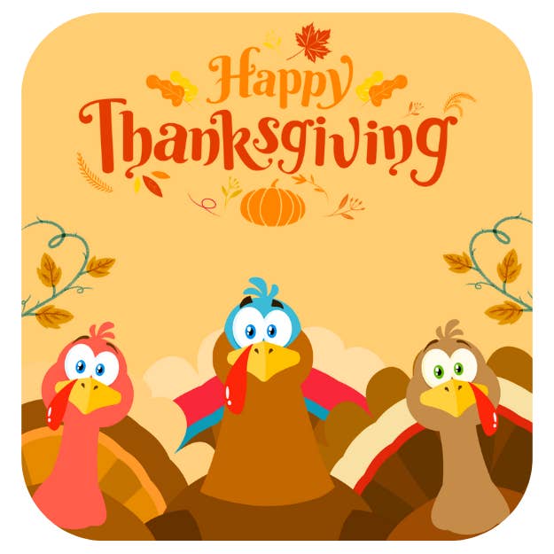 Thanksgiving Coaster: Tre kalkuner for engroshandel hos Ron Knight Entertainment, LLC