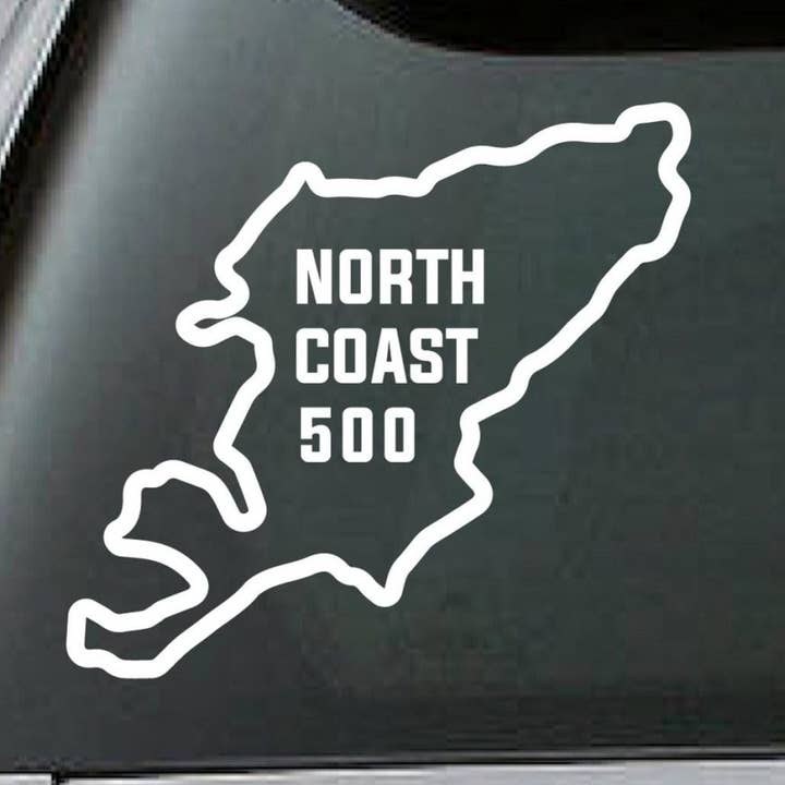 NORTH COAST 500 Klistermärke, NC500 Kartdekal, Skottland North Coast Ruttkontur Bil Vinylklistermärke, Skottland Road Trip Fönster Husbil Dekal för wholesale av Decals Online
