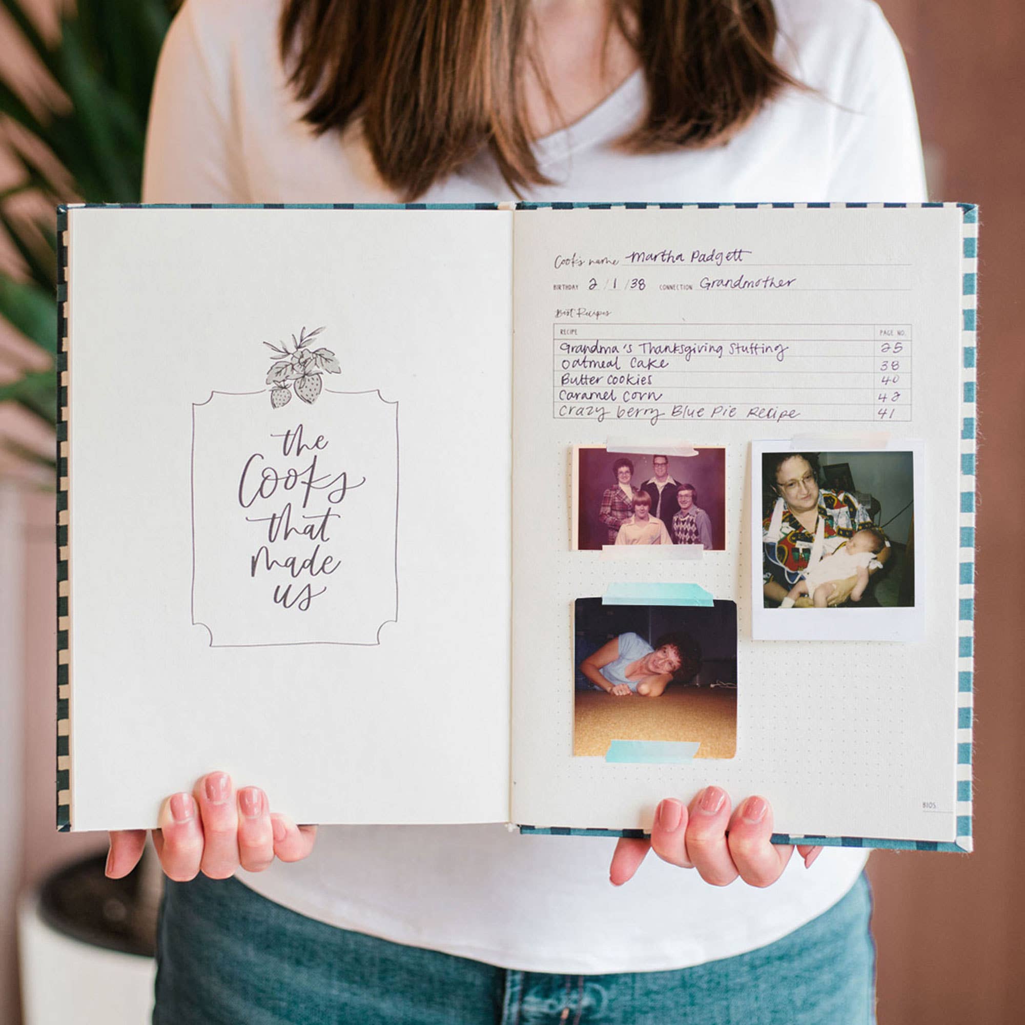 1canoe2 | One Canoe Two Paper Co. – wholesale Cookbooks and food – Navy Gingham Heirloom Recipe Book4