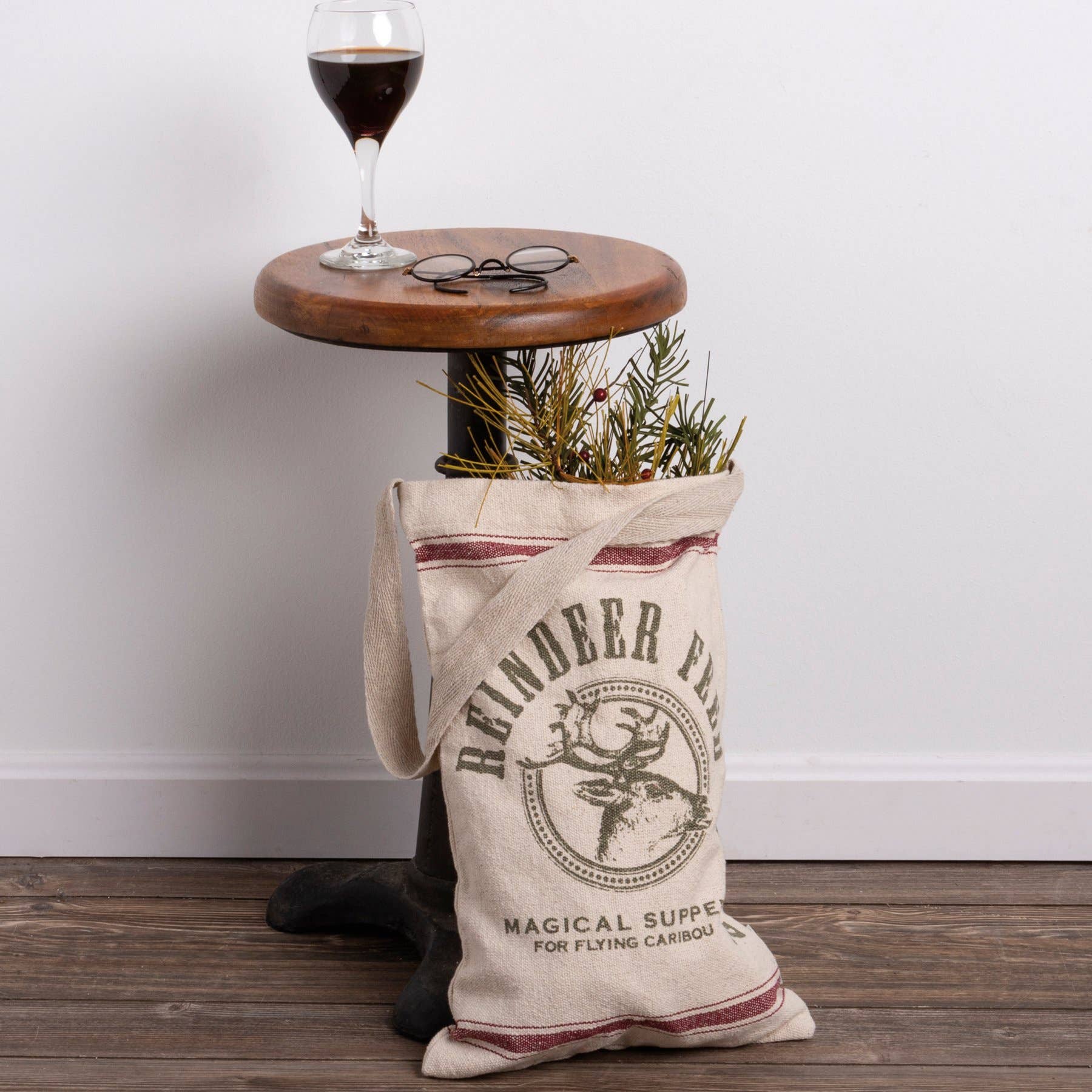 Primitives by Kathy - Wholesale Tote Bag - Unisex - Reindeer Feed Hanging Bag1