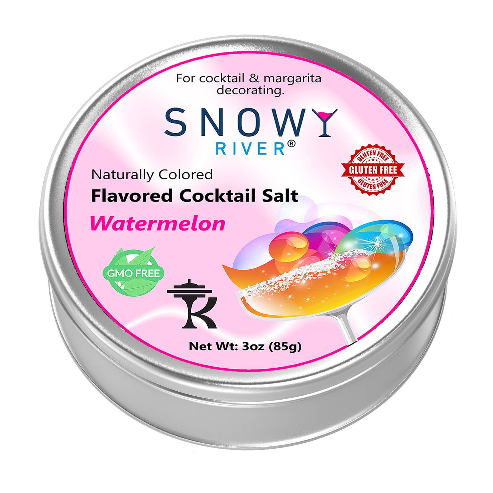 Ultimate Baker - Wholesale Salt - Snowy River Watermelon Flavored Cocktail Salt (1x3oz)1