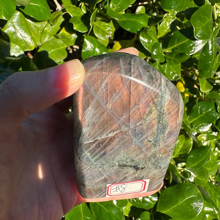 Moon Rituals – wholesale Spiritual stone/crystal – Large Purple Labradorite Free Form, Christmas Crystal Gift #86