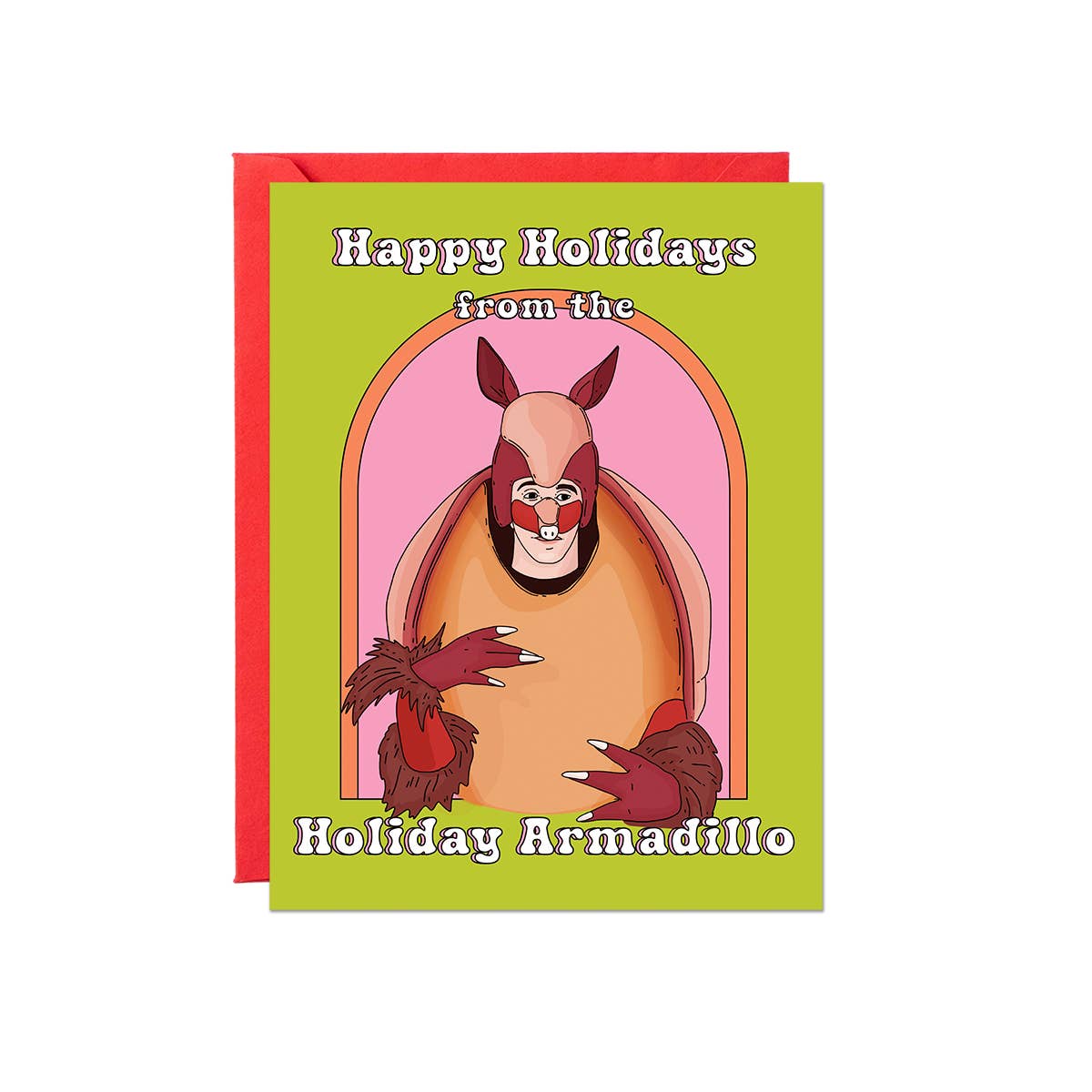 Party Mountain Paper co. - Wholesale Christmas Card - Holiday Armadillo | Christmas Card2