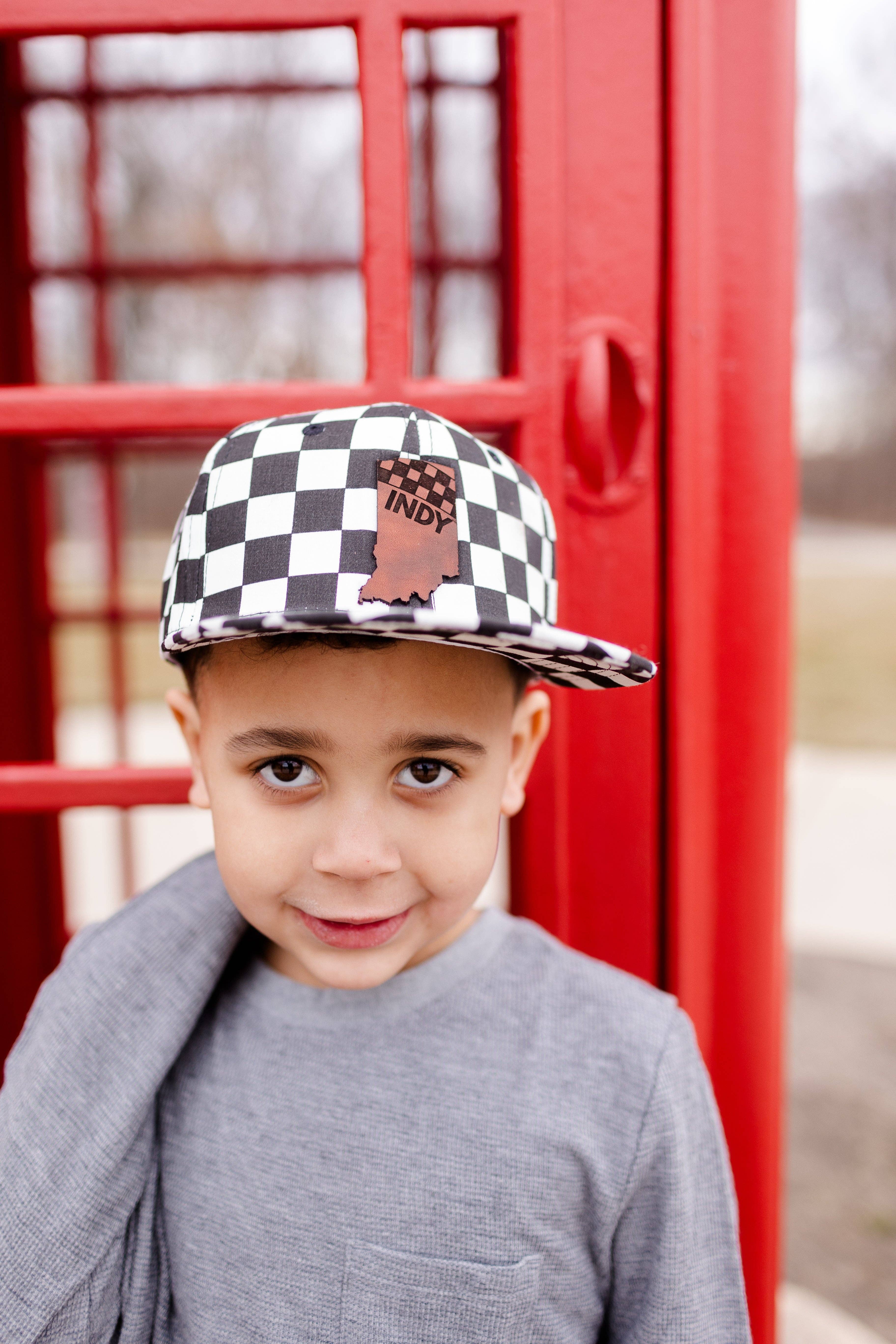 Left Grain - Wholesale Trucker Hat - Unisex - Indy Racing Flat Bill Trucker - Adult1