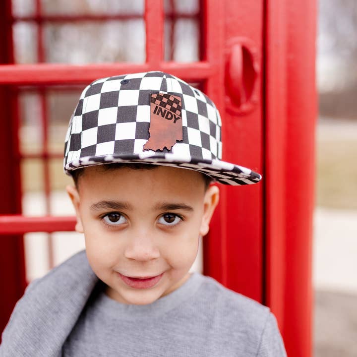 Left Grain - Wholesale Trucker Hat - Unisex - Indy Racing Flat Bill Trucker - Adult1